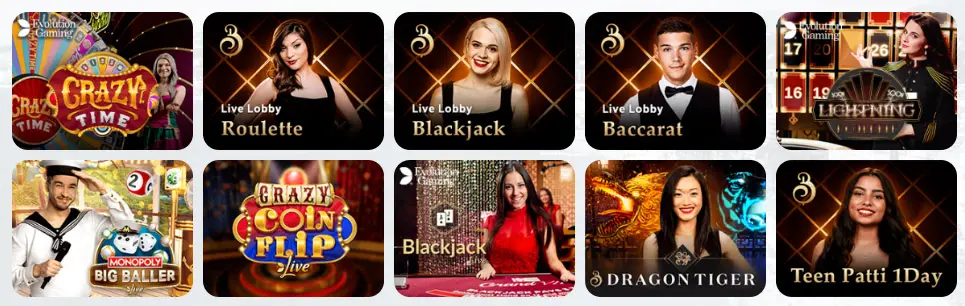 Jeux de casino en direct SEVEN CASINO