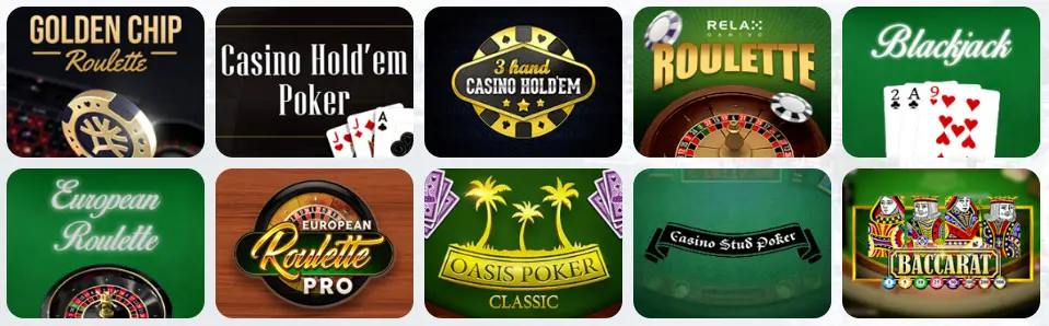 Jeux de table au SEVEN CASINO