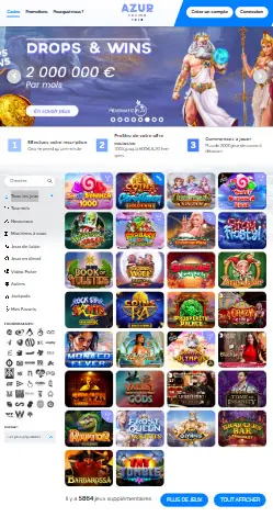 l'application et interface SEVEN CASINO