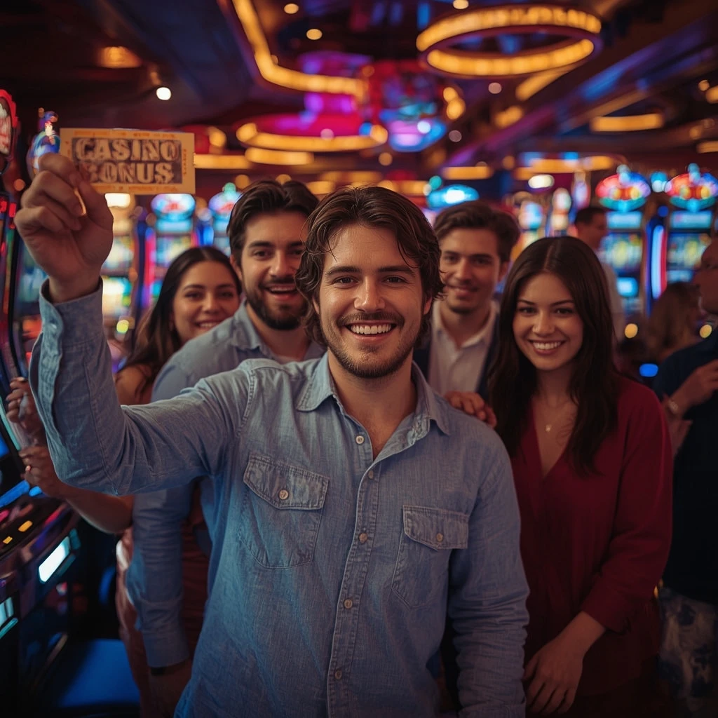 personne tenant un bonus de Seven Casino