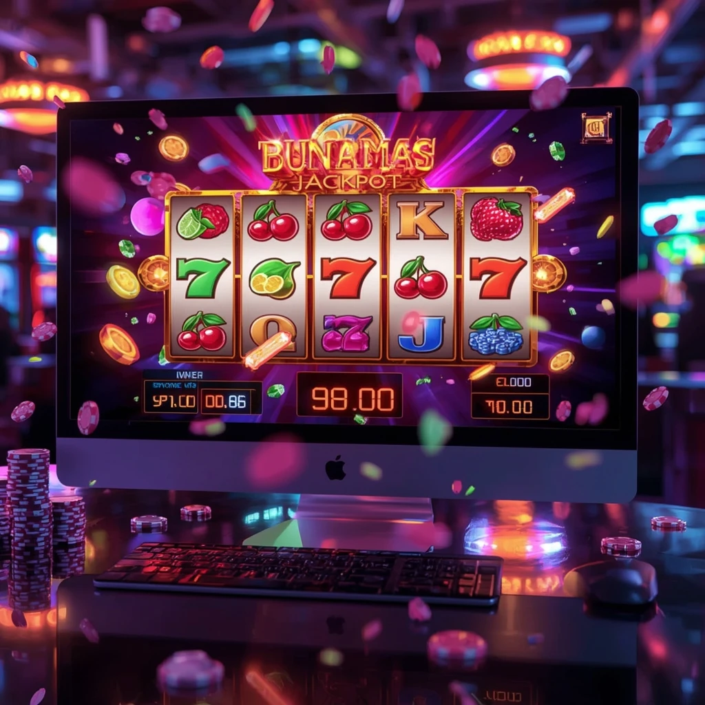 slots sur le moniteur Seven Casino