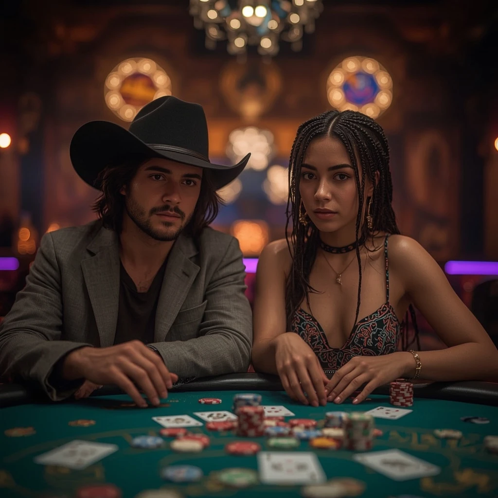 photo de deux joueurs de poker SEVEN CASINO