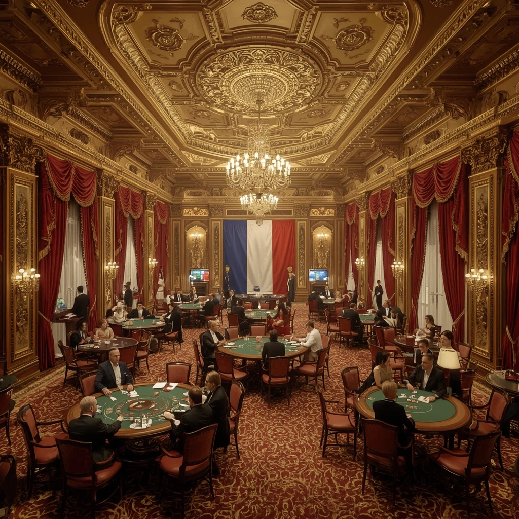 Le casino et le drapeau français de Seven Casino